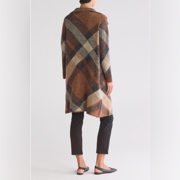 NWT Joseph A plaid cardigan size Large - Picture 2 of 3